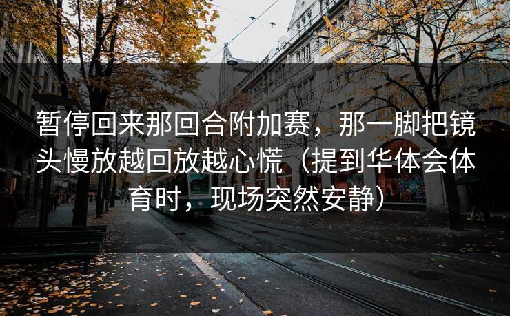 暂停回来那回合附加赛,那一脚把镜头慢放越回放越心慌(提到华体会体育时,现场突然安静) 暂停回来那回合附加赛,那一脚把镜头慢放越回放越心慌(提到华体会体育时,现场突然安静)